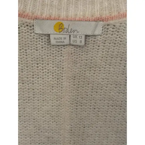 Women’s Boden Cream cardigan sweater, size 8 alpaca wool blend Size M