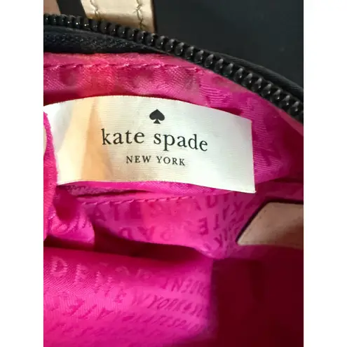 Kate Spade Kennedy Park Sophie Small Black Nylon Tote Raspberry Interior