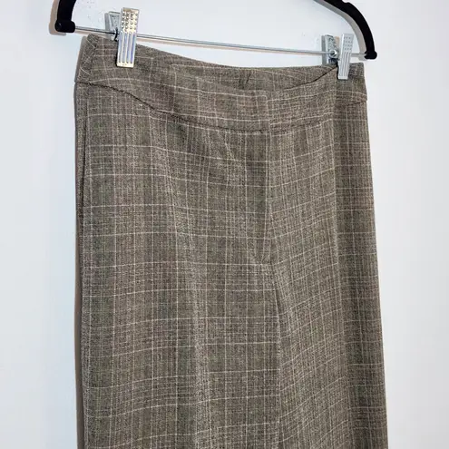 Rafaella Brown Plaid Dress Pants Size 6 Petite Brown and Green Plaid Trousers