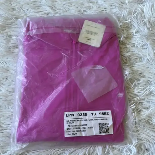 Fabletics  Women’s Phoenix Half Zip Mid-Layer top in pink escape size XXL - Image 2