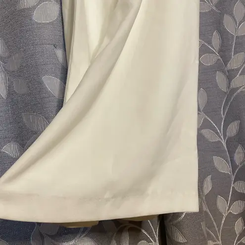 NADINE MERABI Colette White Feather Jumpsuit Size 8