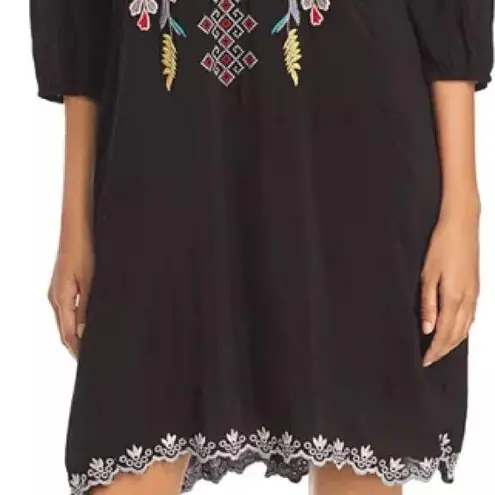 Johnny Was Nola heavily embroidered button