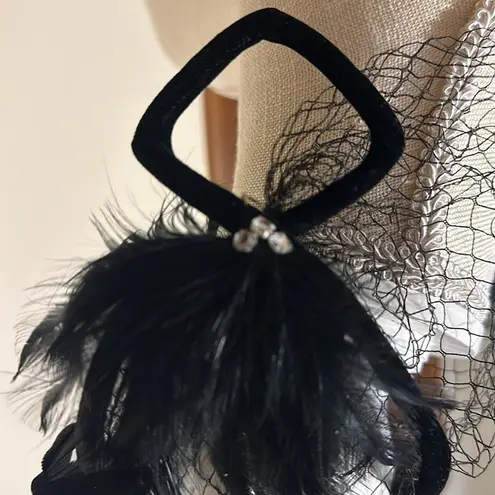 Vintage Japanese Designer Urbi et‎ Orbi Yokohama Black Velvet Bow Hat