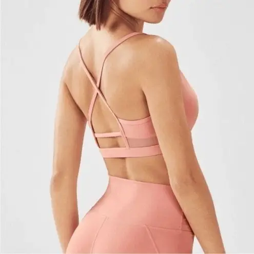 Fabletics Demi Lovato  Peachy Pink Athletic Yoga Top Bottom Workout Set NWT thumbnail 13