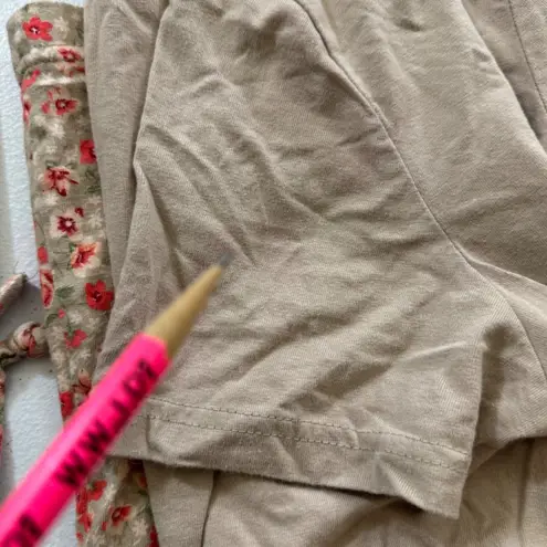 VTG Bobbie Brooks M Garden Watering Can Floral Dress Pockets babydoll cottage Brown Size M