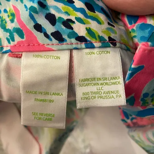 Lilly Pulitzer  Callahan Short Snap Back Alligator Size 2 - Image 3