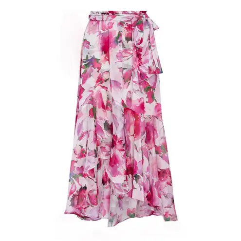 MISA Los Angeles NWT Themis Floral Skirt in Garden Fuchsia