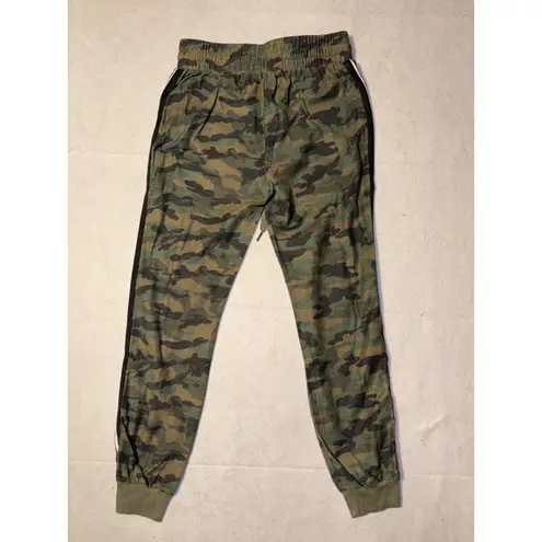 Dance & Marvel Camo Jogger Pants Side Stripe Drawstring Waist Women's Medium