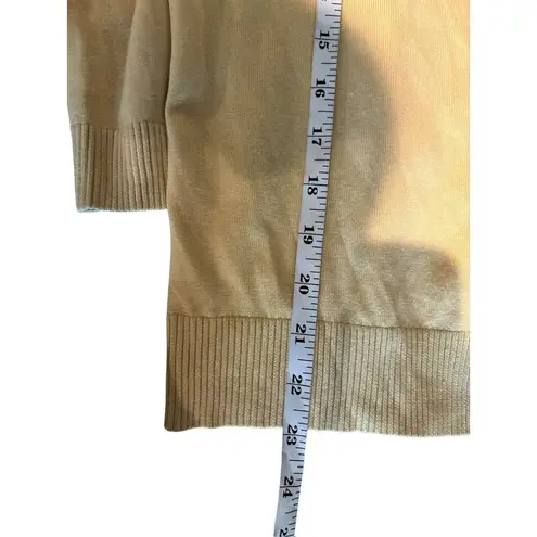 August Silk Knits Women's Light Pastel Yellow Cardigan Size L