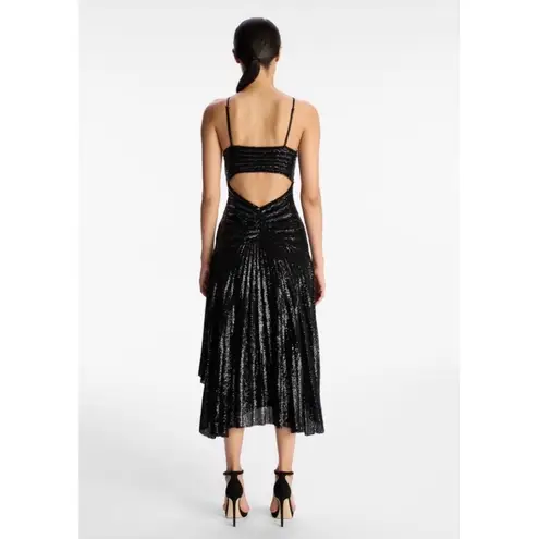 ALC Frank NWT A.L.C. Lou Sequined Keyhole Midi-Dress Black
Sz 6 $795
$795