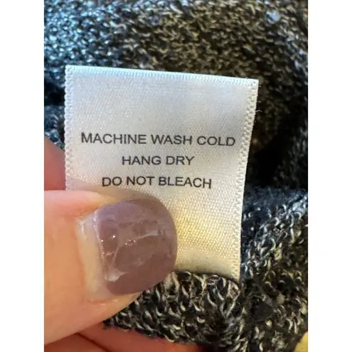 LNA Revolve Shirt Women Small Heathered Gray Cut Out Crew Neck Mesa Sweatshirt