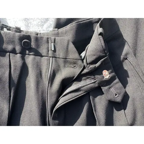 Bill Blass Vintage Nordstrom Womens Black Wool Sz 2 Pants Slacks