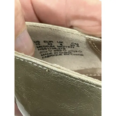 Hush Puppies Womans Soft Style Hush Puppy Moyem Slipon Pumps 10 M Silver Peep Toe Kitten Heel - Image 7