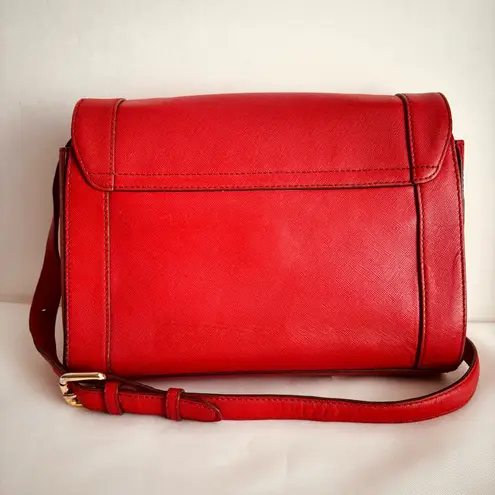 MCM Authentic Red Leather Shoulder crossbody Bag – Made in Korea