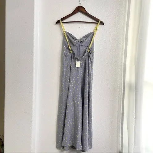 Free People NWT  Intimately Womens Romper Coming Home Blue Floral Size XS