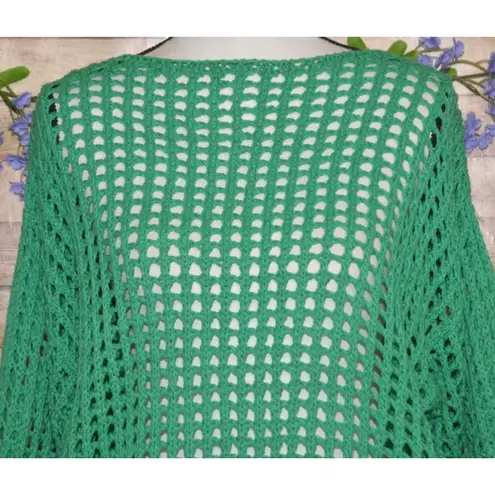 Dear John Green Open Knit Boat Neck Sweater Ladies Size M Long Sleeve Layering