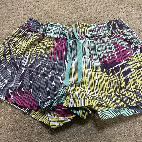 Cali 1850 Cali1 850 Women's Small Linen Shorts - Drawstring Printed Pants with Pockets