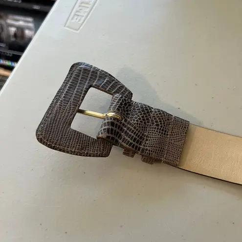 Vintage 90s The Ritz Gray Genuine Leather Made in Uruguay Size Small/Medium