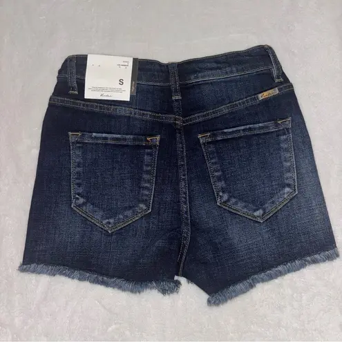 KanCan Dark Wash Denim Shorts Blue