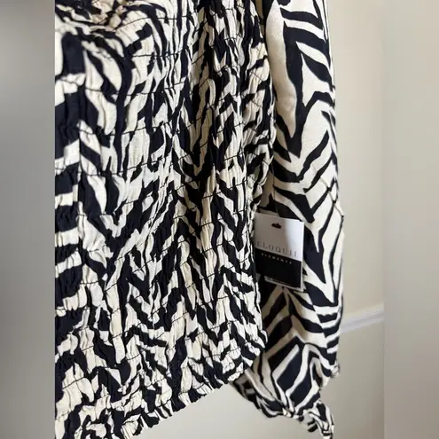 Eloquii Smocked Animal Print Top 22/24 Curvy Stretchy Cropped Festival Streetwear Bold