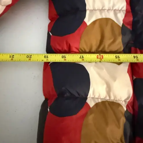 Marimekko Uniqlo Ultra Light Down Puffer Hooded Zip Up Jacket Large Circles - Image 7