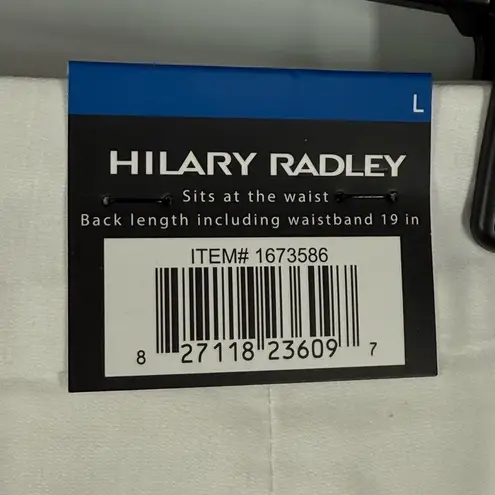 Hilary Radley tennis/golf stretch skort white pull on size large NWT