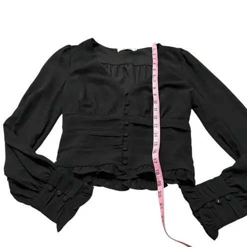 Essue E.SSUE black slightly cropped dressy blouse thumbnail 2