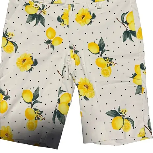 Bermuda NYCC Lemon Print  Shorts - Size 10