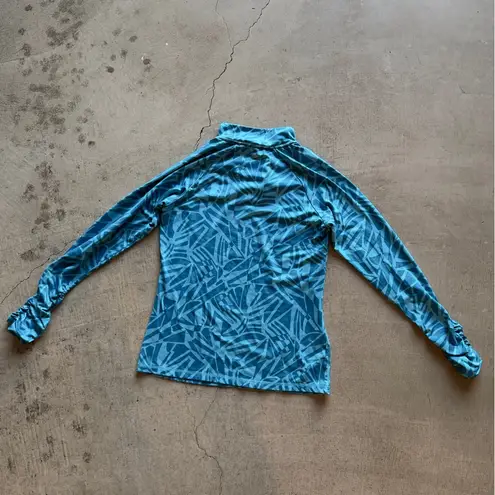 Ideology / Women's Athletic Zip Jacket / Teal - Chartreuse / size small