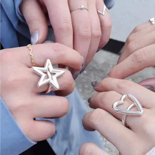 E.M. Star Ring 925 Silver 1802