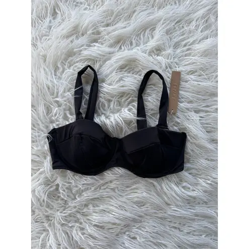 SKIMS Strapless Underwire Bikini Top Onyx Size XS