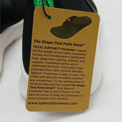 Spenco Karma Deluxe Sneaker Boot Womens 9.5B Black Pull On Stretch Comfort Shoes Size 9.5