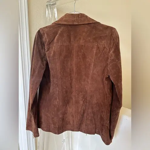 Dennis Basso Brown Leather Moto Jacket