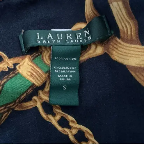 Ralph Lauren Vintage  sleep shirt women’s equestrian ranch horsebit pajama small