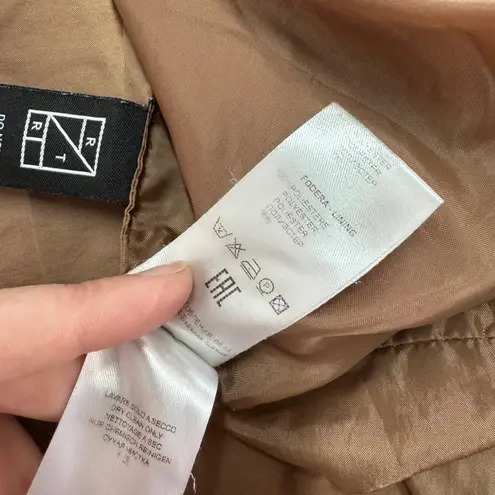 Pietro Brunelli Coat Womens Small Brown Yellow The Divina Maternity Jacket