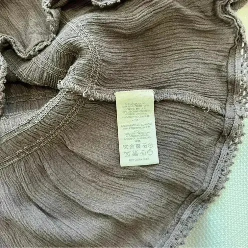 Free People  Sugar Magnolia Smocked Blouse Size Xs