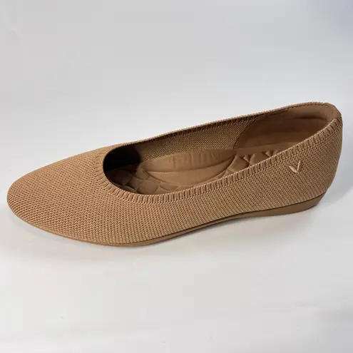 Vivaia Aria 5 Flats Women's Size 41 Beige Knit Pointed Toe Eco Slip On Shoes Tan Size 10