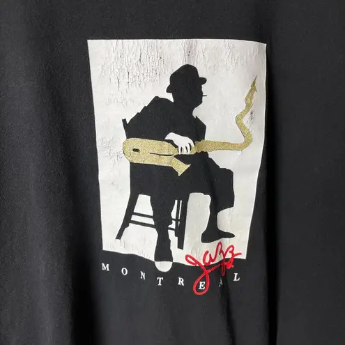 Vintage Montreal Jazz T Shirt Black Extra Large XL Music Graphic Tee Cotton
