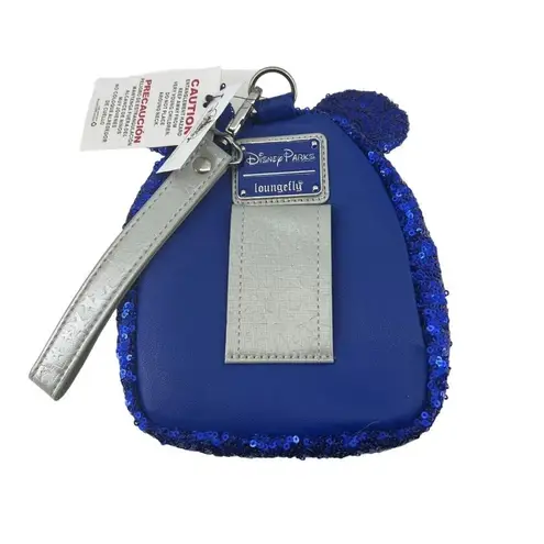Lounge Fly Disney Minnie Mouse Sequined Backpack Wristlet Wishes Come True Blue