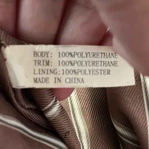 Steven by Steve Madden Tote Bag Snake Print Faux Leather Grommet Gray AS IS