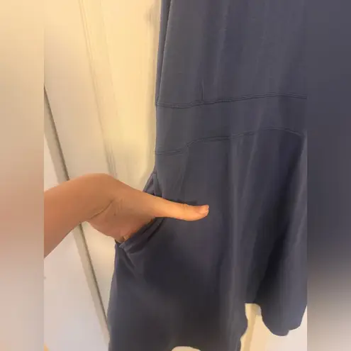 Toad&Co Summerdance Sleeveless Dress Navy Blue Mockneck Dress Size Medium