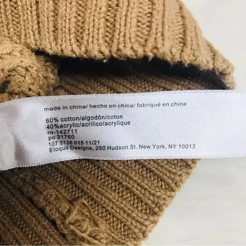 Eloquii Tan Cropped Cutout Cardigan Sweater Ribbed Button Front Size 18 20 - Image 9