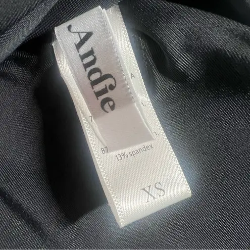 ANDIE NWT Swim The Scala Top Flat Strapless Black Size XS NEW