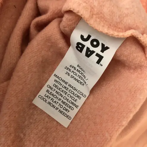 Joy Lab Womens Sweatshirt Pullover Hi Lo Hem Crew Neck Pink XS