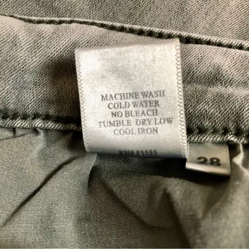 Pistola Audrey Moto Stretchy Jeans Light Grey Denim Textured Ribbed Biker sz 28