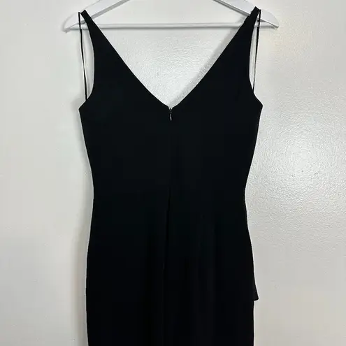 Dress the Population Sam Sleeveless Shirred Wide Leg Dressy Jumpsuit Size Small