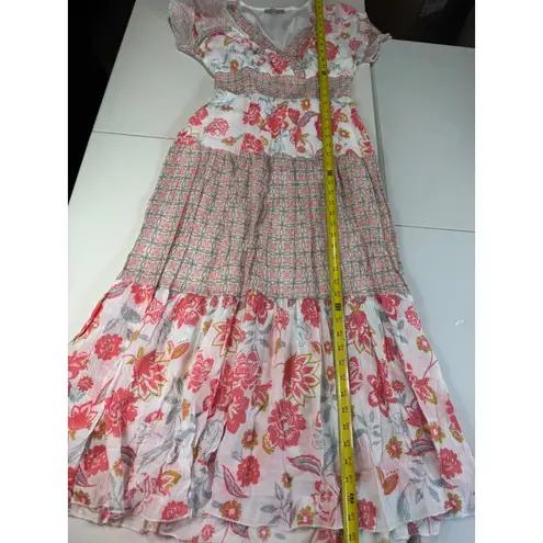 J Gee Dress Pink floral maxi dress, feminine and flirty, size S Nwot Red