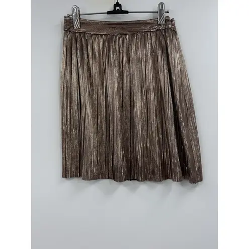 House of Harlow Revolve 1960 Pleated Accents Mini Dress Flint Rose Gold Size XS