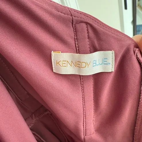 Kennedy Blue Stassi Rosewood Chiffon High Halter Neck Gown Women’s Size 6