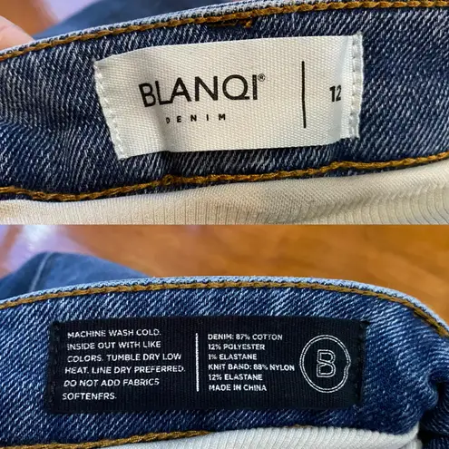 Blanqi Maternity Belly Support Straight Crop Jeans